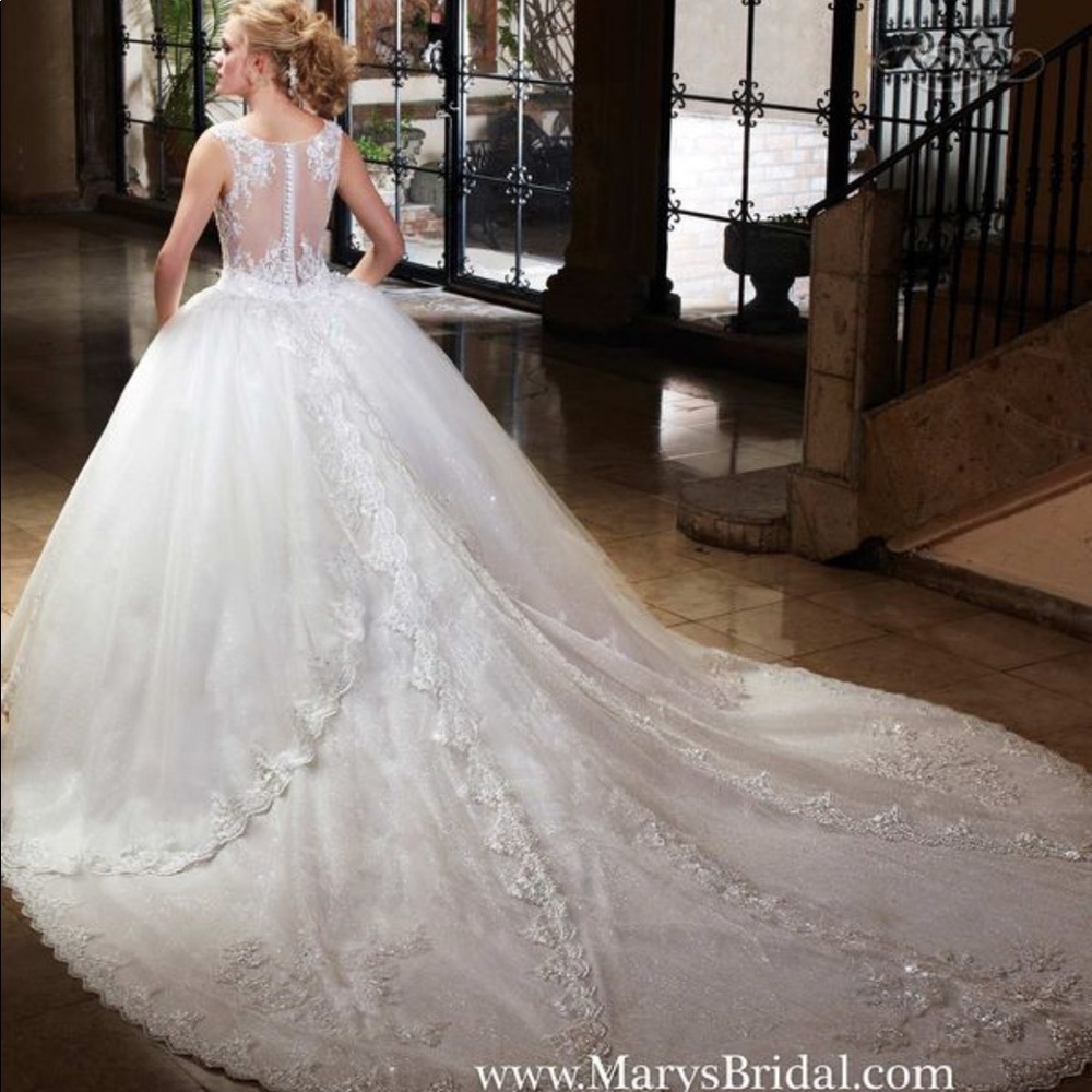 White bridal dress
